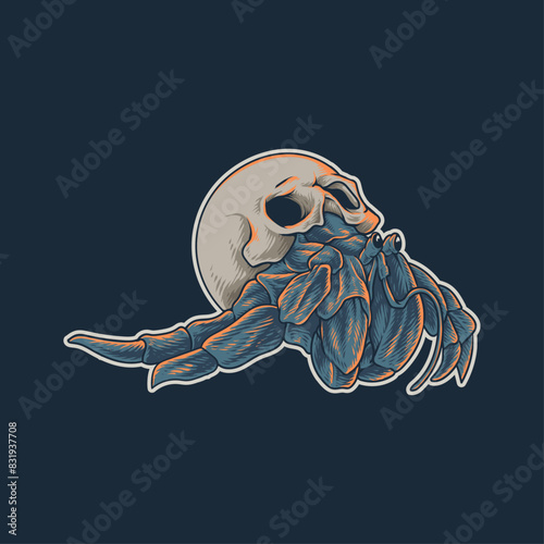 kekomahermit crab with skullng