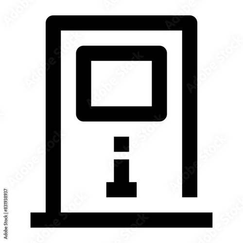  Information kiosk one line public facilities