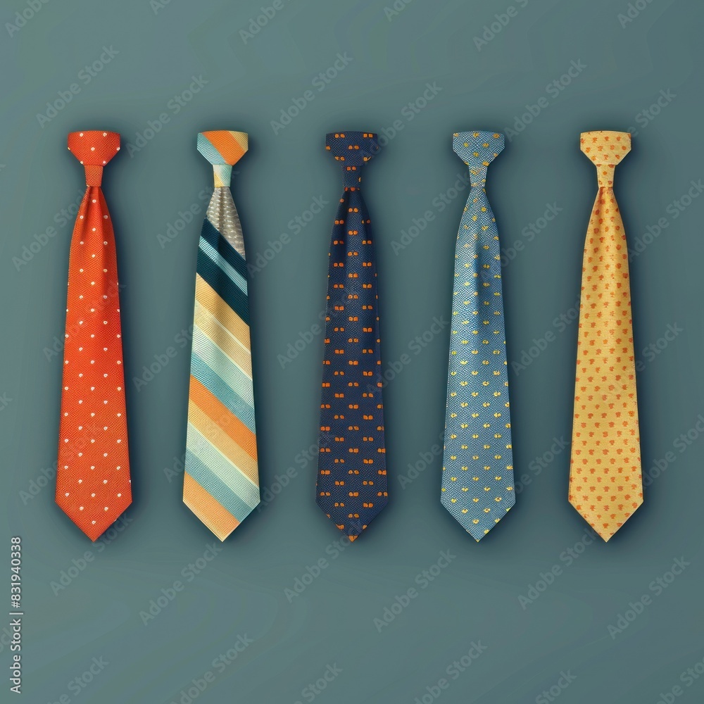 Father's Day background with symbolic ties and copy space for text. Celebration concept. Father's Day background with symbolic ties and copy space for text. Celebration concept.