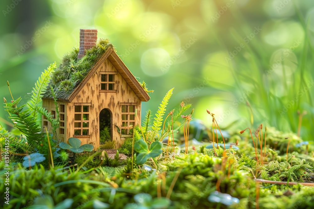 Green and environmentally friendly housing concept Green and environmentally friendly housing concept