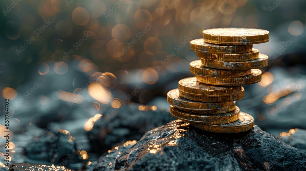 Obraz premium The art of wealth lies in the discipline of minimalist finances.