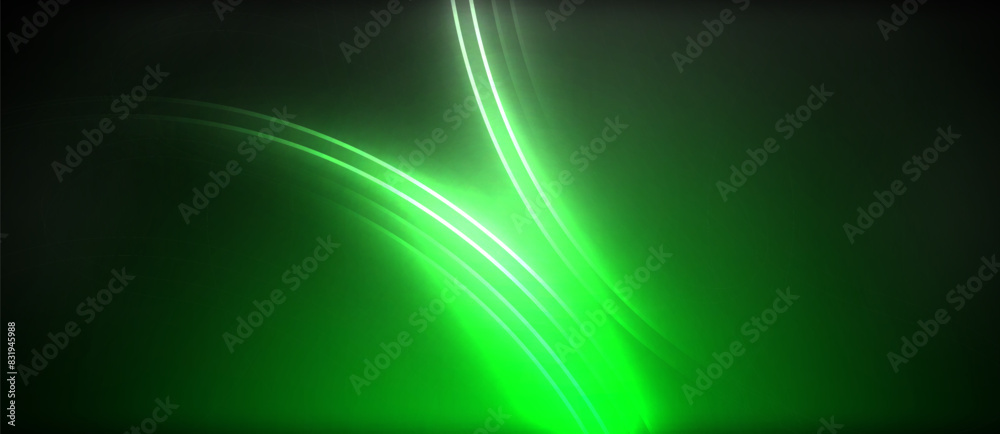 Neon glowing circle rays, light round lines in the dark, planet style neon wave lines. Energetic electric concept design for wallpaper, banner, background Neon glowing circle rays, light round lines in the dark, planet style neon wave lines. Energetic electric concept design for wallpaper, banner, background