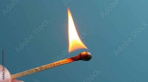 Burning Match Flame photo