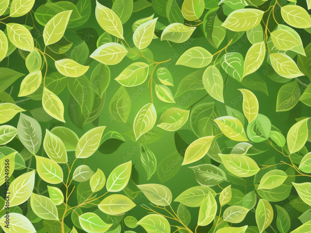 greenery leaf graphic style environmental eco friendly, global warming, green tone background