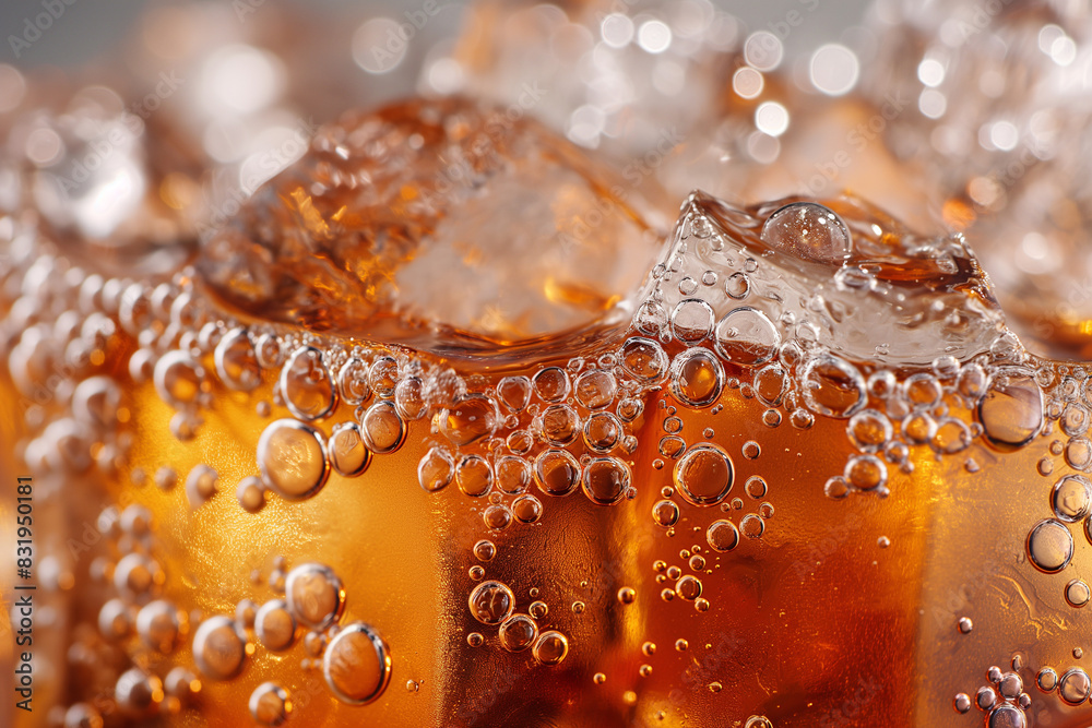 “Golden Effervescence: Close-Up of Bubbles in Carbonated Drink” “Golden Effervescence: Close-Up of Bubbles in Carbonated Drink”
