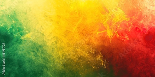 Black History Month banner, vibrant textile texture, red yellow green and black paint flag color background. Juneteenth Freedom Day Celebration