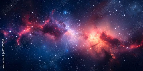 High-Quality Space-Themed Background with Vibrant Colors. Concept Space  Background  High-Quality  Vibrant Colors