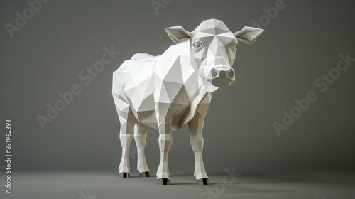 Enjoyable cow Three dimensional Rendering © 2rogan
