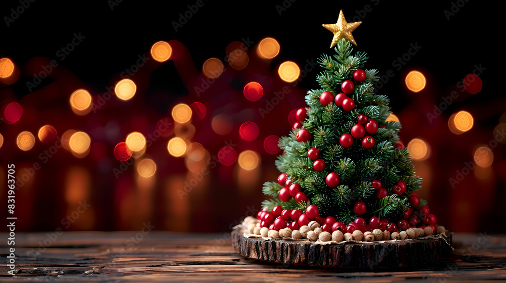 Christmas holiday decorations background
