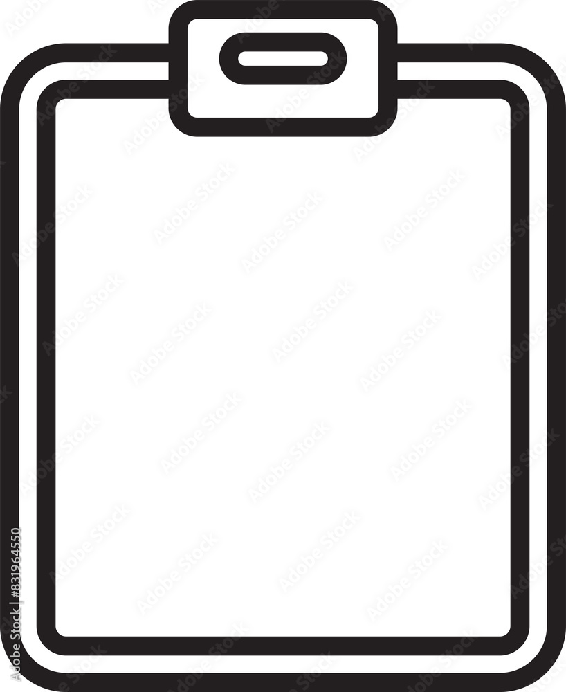 Clipboard Line Icon Clipboard Line Icon