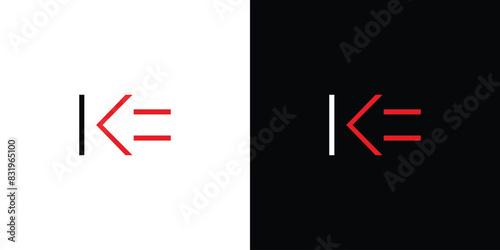 Unique and modern K arrow logo design