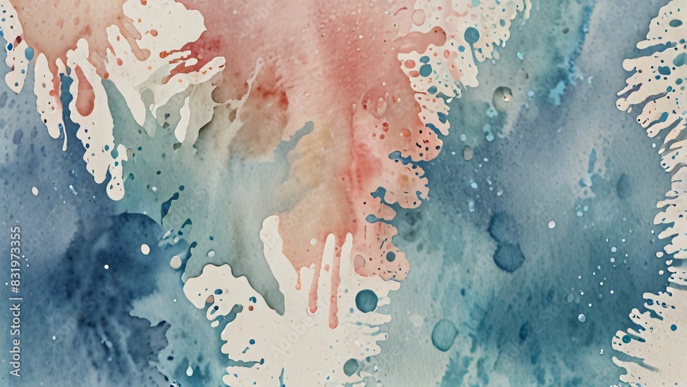 abstract colorfull watercolor painting