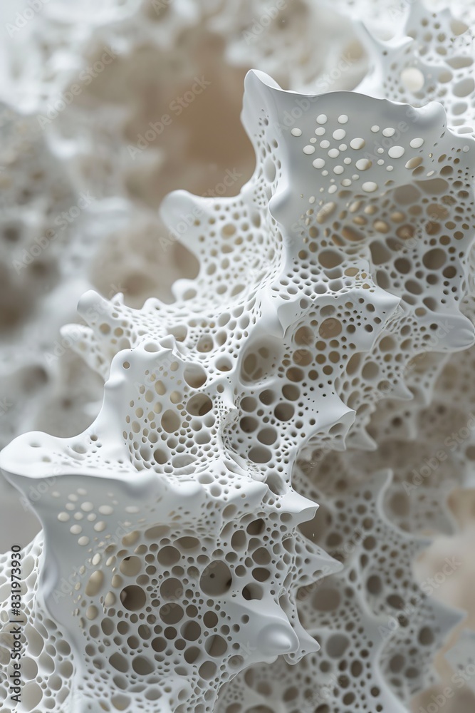 Naklejka premium Nanosculpture graphic background