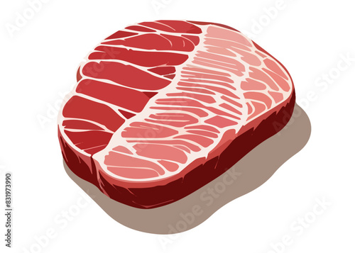 manzo a fette tagliato di carne