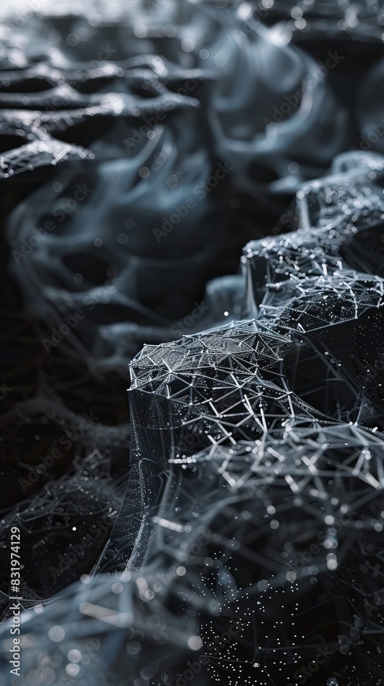 Obraz premium Nanosculpture graphic background