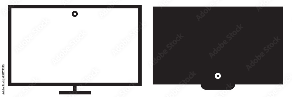 Fototapeta premium Tv vector design. flat tv icon. Home technology icon.