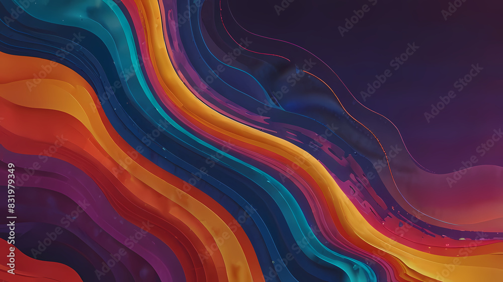 Fluid abstract background with sunset colors theme Fluid abstract background with sunset colors theme