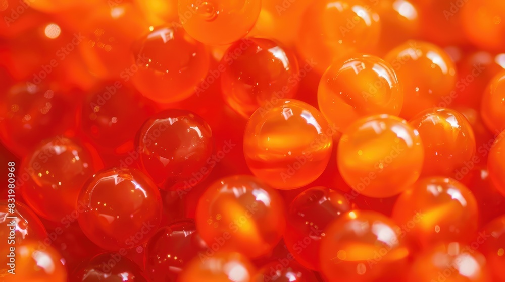 Origin of spherical orange beads on threads Origin of spherical orange beads on threads