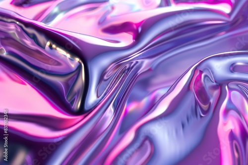 Vibrant Metallic Chrome Liquid in Hyper-Realistic Detail Captured by Rothmowa