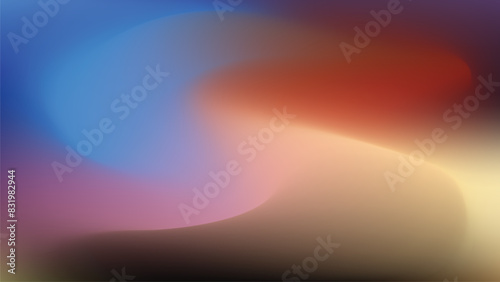 abstract background red orange yellow pink black blue rough gradient bright color flow effect texture noise wide banner size