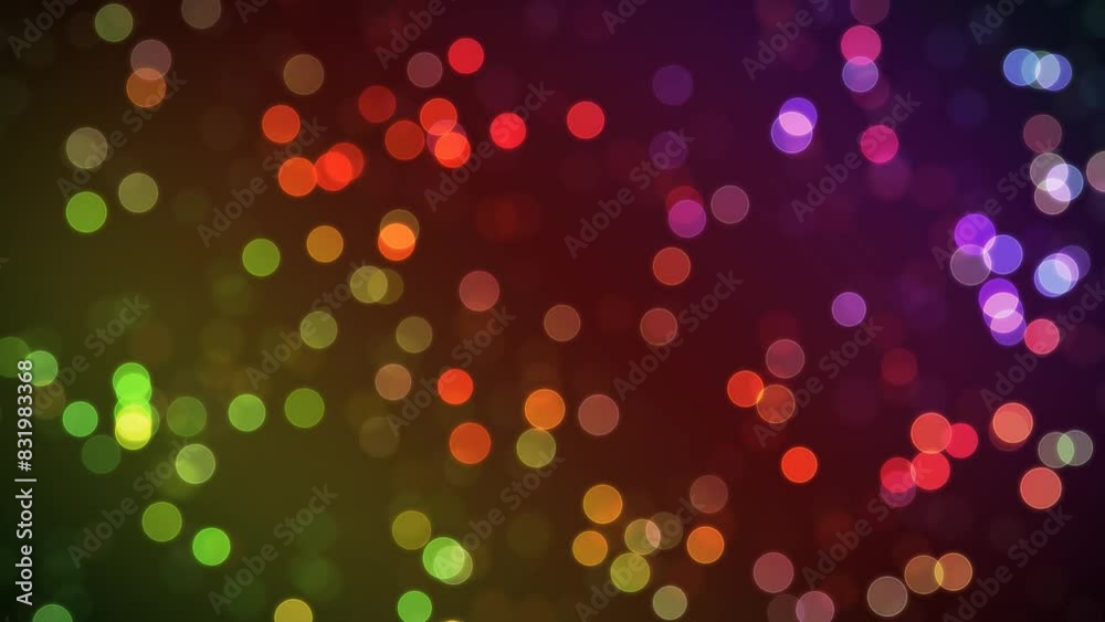 Looping Abstract Rainbow Colors Bokeh Background Looping Abstract Rainbow Colors Bokeh Background