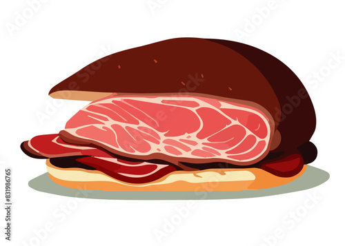 manzo a fette tagliato di carne