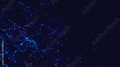 Abstract Blue Technology Background Animation