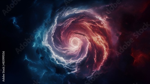swirling nebula in deep space © Narin