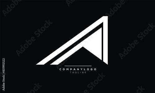 Alphabet letters Initials Monogram logo AA, AA INITIAL, AA letter