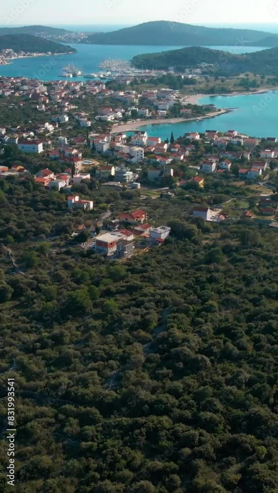 Aerial view of beautiful Croatia landscape Aerial view of beautiful Croatia landscape