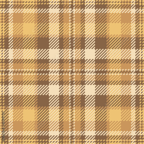 Seamless texture check of tartan fabric background with a pattern textile vector plaid.