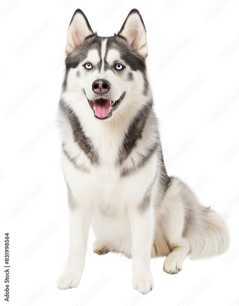Siberian Husky isolate on transparent background Siberian Husky isolate on transparent background