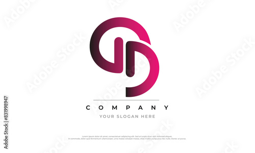 Alphabet letters Initials Monogram logo GD, GD INITIAL, GD letter
