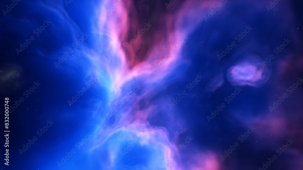 Space background. Nice clean colorful nebula with star field. 3D rendering
Space background. Nice clean colorful nebula with star field. 3D rendering