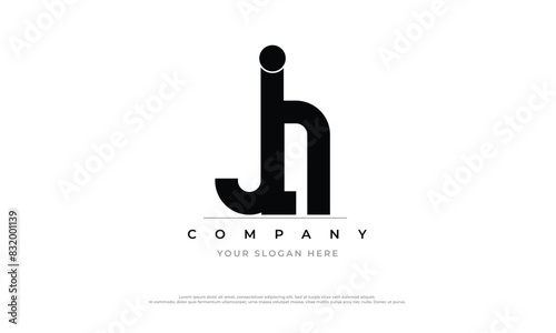 Alphabet letters Initials Monogram logo JA, JA INITIAL, JA letter