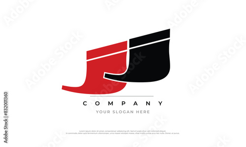 Alphabet letters Initials Monogram logo JJ, JJ INITIAL, JJ letter