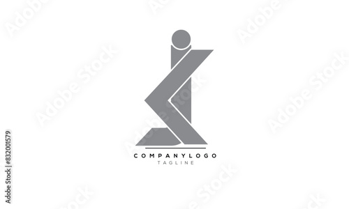 Alphabet letters Initials Monogram logo JK, JK INITIAL, JK letter