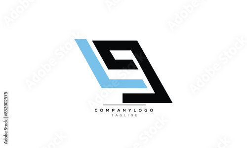 Alphabet letters Initials Monogram logo LG, LG INITIAL, LG letter