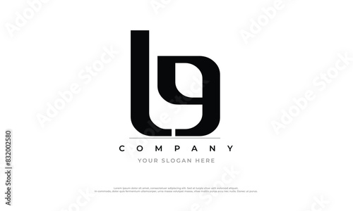 Alphabet letters Initials Monogram logo LG, LG INITIAL, LG letter