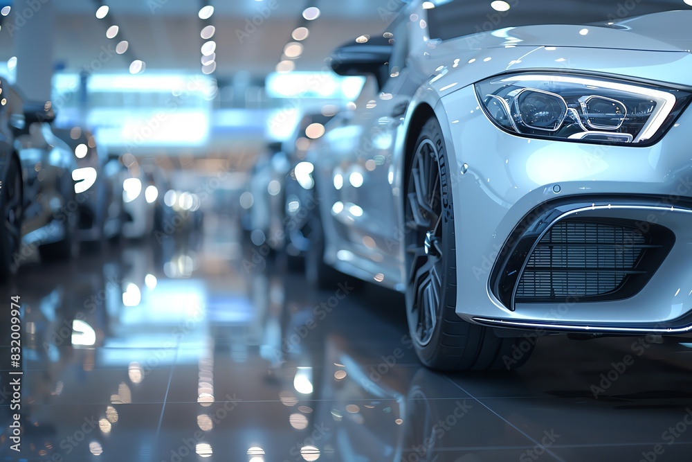 Luxury car dealership with highend vehicles Luxury car dealership with highend vehicles