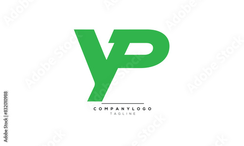 Alphabet letters Initials Monogram logo YP, YP INITIAL, YP letter