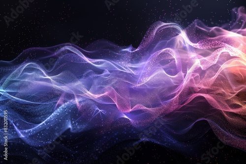 A colorful, swirling cloud of smoke and fire in the sky. background or wallpaper