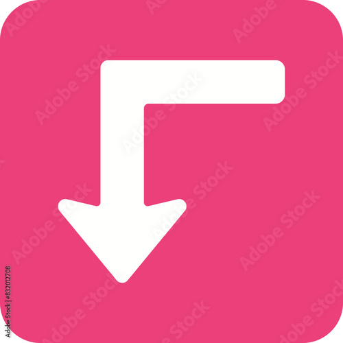 Turn Down Icon