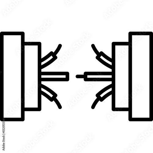 Optical Fiber Connect Icon