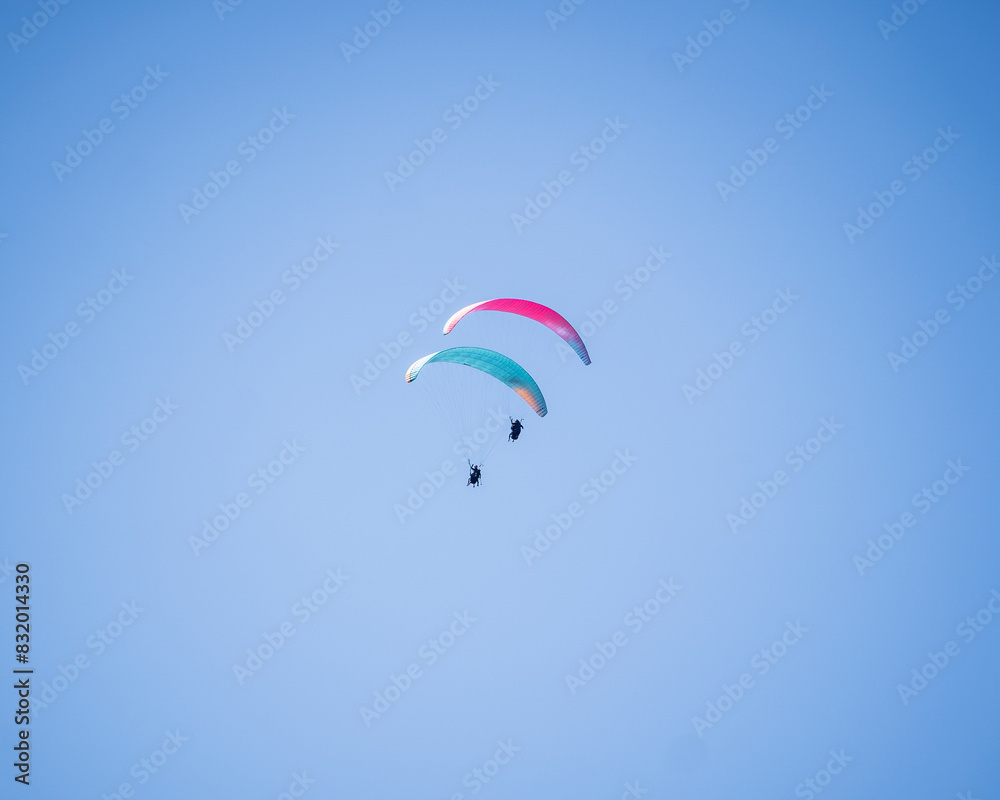 paraglider in the sky