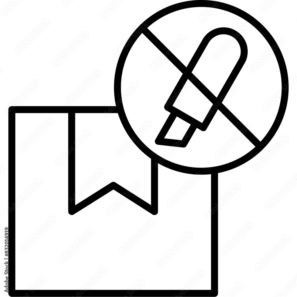 Do Not Open With Knife Icon Do Not Open With Knife Icon
