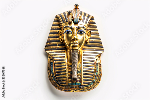 a gold and black egyptian mask
