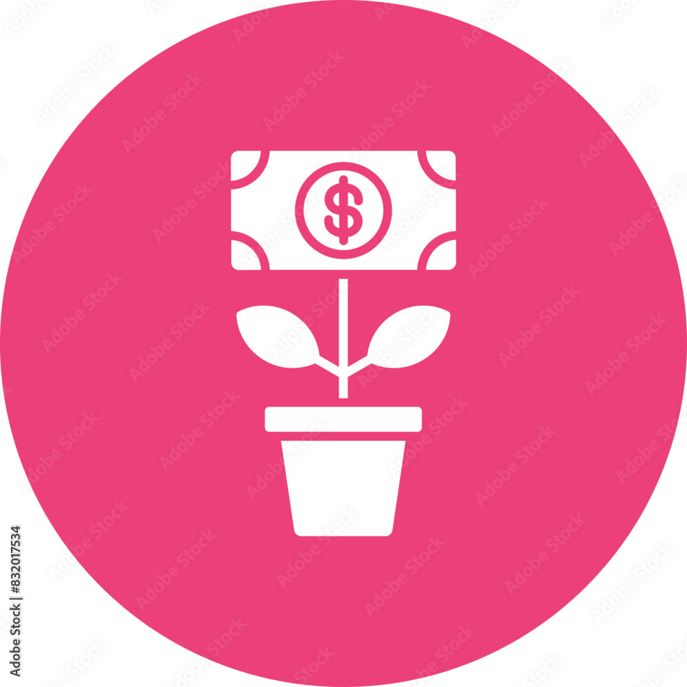 Money Plant Icon Money Plant Icon
