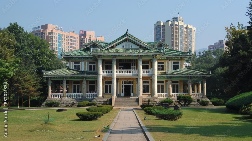 The Mangyongdae Native House in Pyongyang North Korea the birthplace of Kim Il-sung preserved as a historical site
