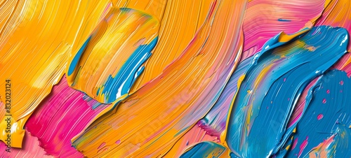 Abstract art backgrounds. Hand painted background with bright oil thick paints. 